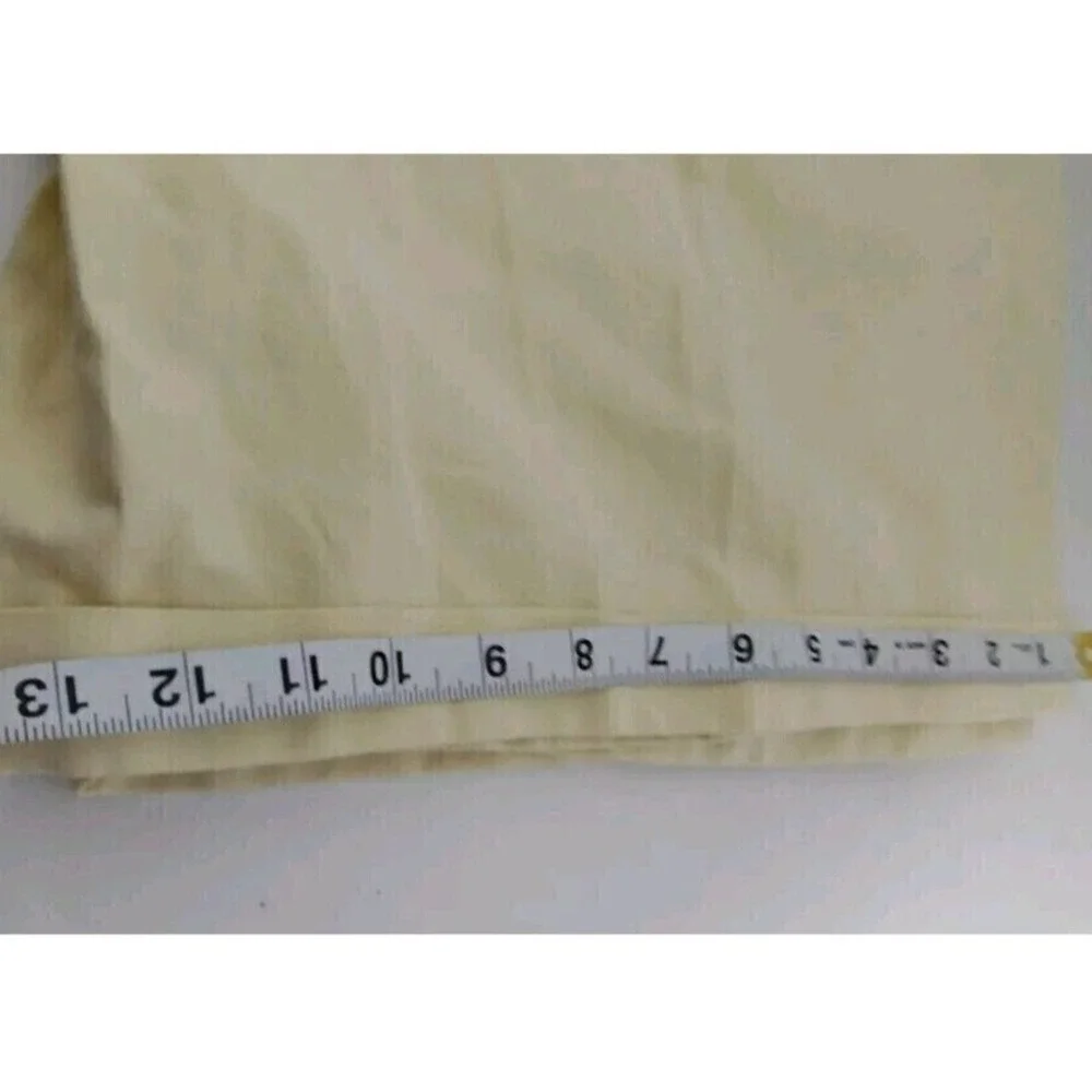 Club Room‎ Linen Cotton Shorts Pleated Cuffed Khaki Beige Mens Size 38